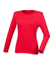 ONELLA LONGSLEEVE STRETCH SHIRT RED