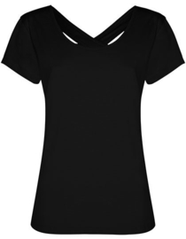 ONELLA CROSS BACK T-SHIRT BLACK