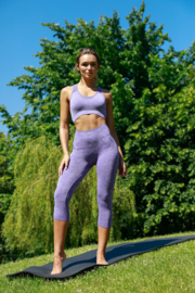 ONELLA SEAMLESS CAPRI LEGGING PURPLE MELANGE