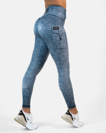 GAVELO CARGO LEGGING DENIM BLUE