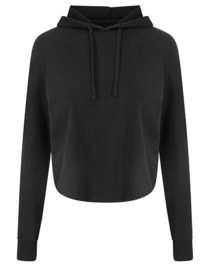 ONELLA SOFT CROSSED BACK HOODIE BLACK