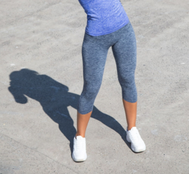 ONELLA SEAMLESS CAPRI LEGGING GREY MELANGE