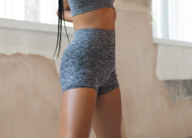 ONELLA SEAMLESS SHORTS GREY MELANGE