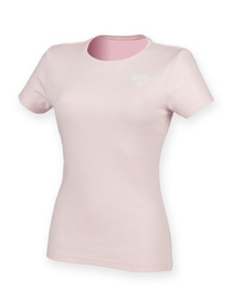 DIAMONDS STRETCH T-SHIRT BABY PINK