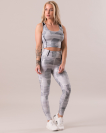 ICANIWILL WHITE CAMO FITNESSLEGGING (COMPRESSION)