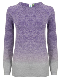 ONELLA SEAMLESS LONGSLEEVE FADE OUT PURPLE MELANGE