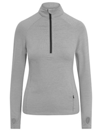 ONELLA DRI-FIT LONGSLEEVE 3/4 ZIP SILVER GREY