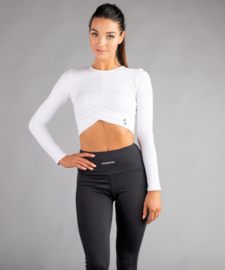 CARPATREE GAIA LONGSLEEVE CROPTOP WHITE