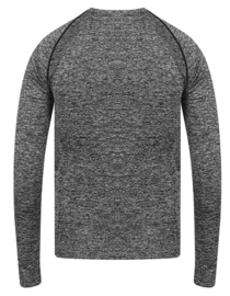 SEAMLESS LONGSLEEVE BLACK/GREY MELANGE