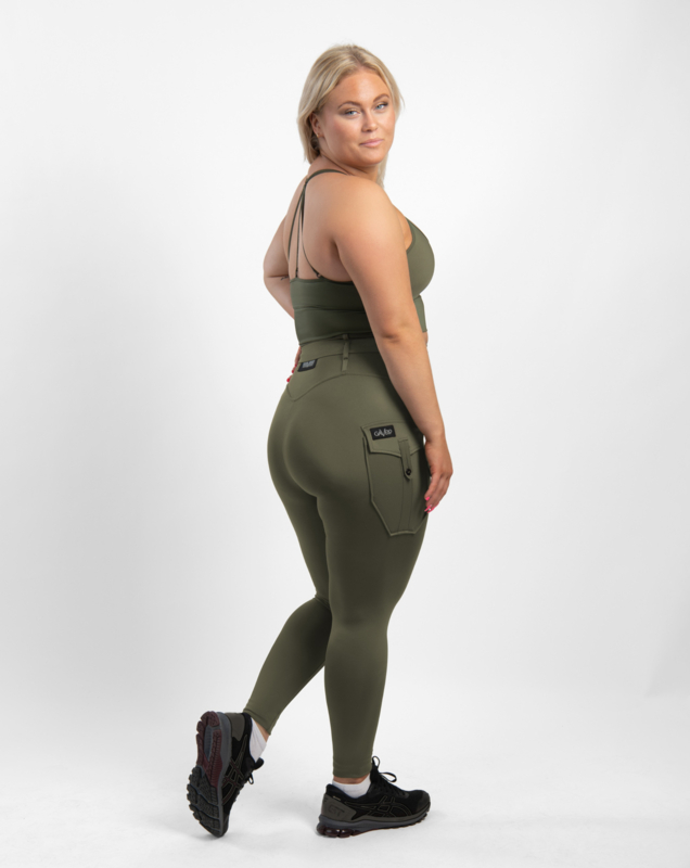 Kyla Legging - Military Green - Flō