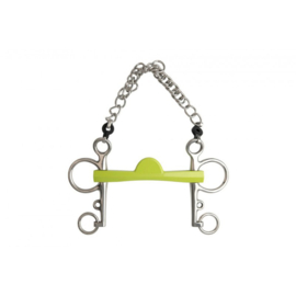 METALAB "FLEXI SOFT" PELHAM BIT, HALVE MAAN, LANGE SCHAREN