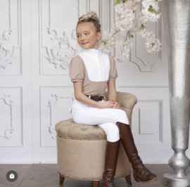 Joline Showshirt beige korte mouw