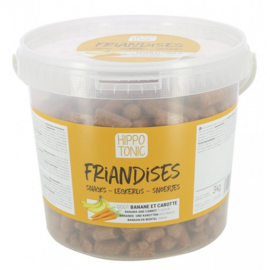 HippoTonic Friandises banaan en wortel 3kg