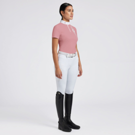 Cavaleria Toscana TECHNICAL JERSEY WITH ZIP Dusty Rose