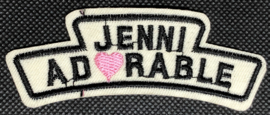 strijkembleem - Tekst - Jenni Adorable