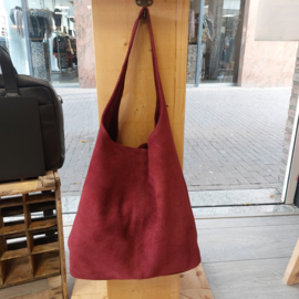 Baggy bag bordeaux rood