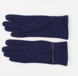 Handschoen Blauw met Glans Bandje