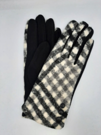 Handschoen Zwart/Wit Ruitje