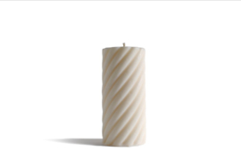 Babongo rapeseed wax candle Spiral Cylinder