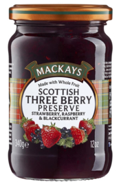 Mackay's Three Berry preserve 340G