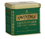 Twinings losse thee, Gunpowder Naturel in blik