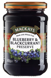 Mackays Blueberry & Blackcurrant preserve 340G