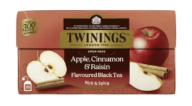 Twinings thee, Appel Kaneel Rozijn zwarte thee