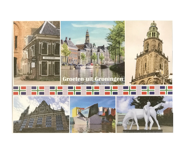 Ansichtkaart "Groeten uit Groningen"