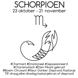 Sterrenbeeld thee: SCHORPIOEN