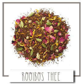 Rooibos thee als losse thee bevat geen theïne en is gezond