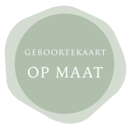 Geboortekaartje op maat