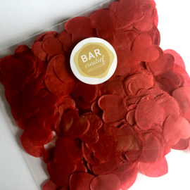 Confetti hartjes rood