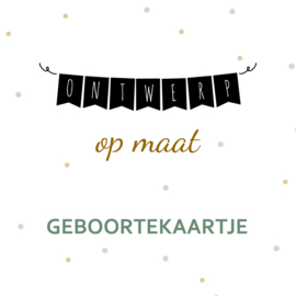 Geboortekaartje op maat