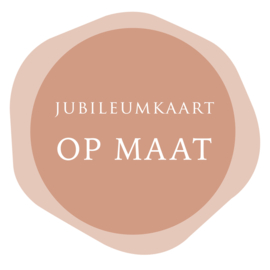 Jubileumkaart op maat