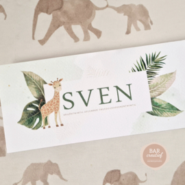 Geboortekaartje Sven