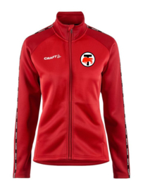 Craft junior / dames trainingsjas Squad 2.0 full zip (nieuw model)