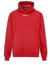 Craft hoodie zonder rits rood