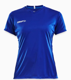 Craft dames trainings- of inspeelshirt kobaltblauw met Taurus logo maat L