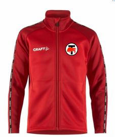 Craft junior / heren trainingsjas Squad 2.0 full zip (nieuw model)