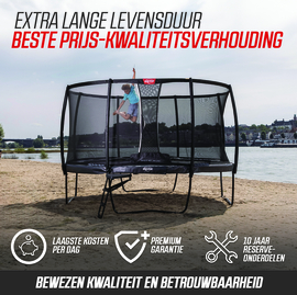 BERG Champion Grijs 2.70 m + Safety Net Deluxe