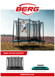 BERG Ultim Favorit Zwart  4.10 x 2.50 m + Safety Net Comfort