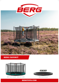 BERG Favorit  Grijs  3.30 m + Safety Net Comfort