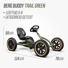 BERG Buddy Groen + Handrem