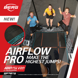 BERG Ultim Champion  FlatGround 4.10 x 2.50 m Groen + AerWall BLK & Grey