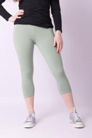 Legging DRIEKWART brede tailleband pastel groen  nog maat 36