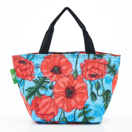 ECO CHIC - COOL LUNCH BAG - C09BU - BLUE - POPPIES
