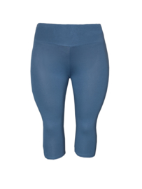 Legging DRIEKWART brede tailleband  denim blauw maat 36