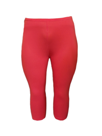 Legging DRIEKWART smalle band koraalrood