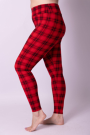 Legging  Scotty zwart rood ruit