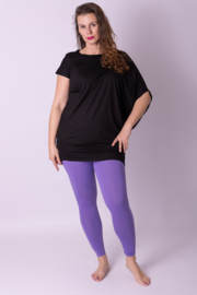 Legging smalle tailleband paars maat 38, 40